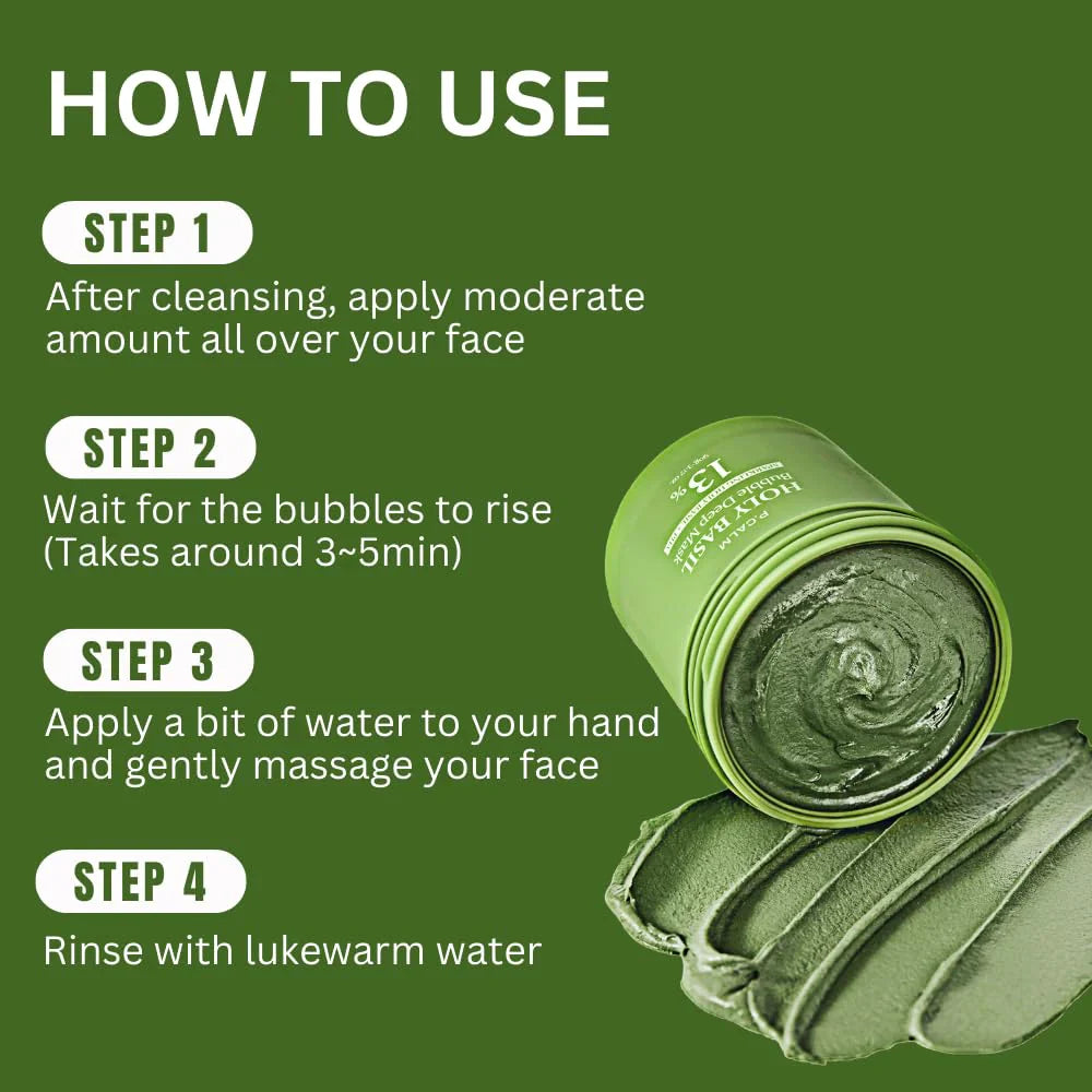 Holy Basil Bubble Deep Mask