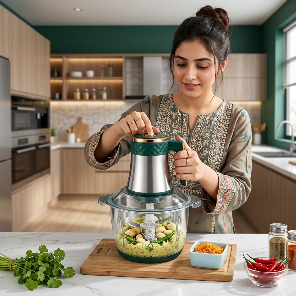 STAINLESS STEEL FOOD CHOPPER