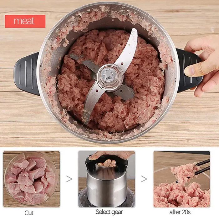 STAINLESS STEEL FOOD CHOPPER