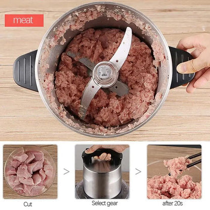 STAINLESS STEEL FOOD CHOPPER